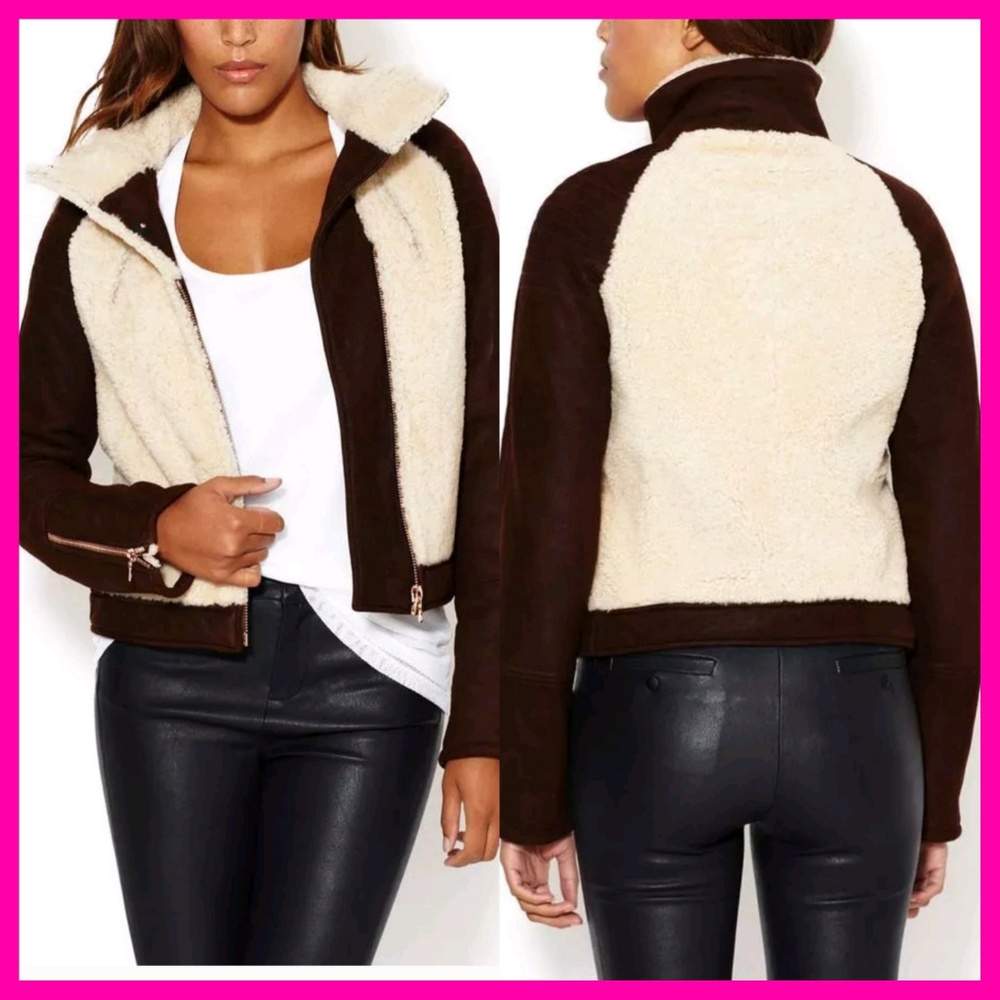 J Brand | "Belita" Sherpa Shearling Jacket, Large